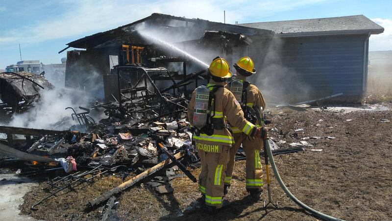 The North Haines Volunteer Fire Department was able to keep this home from being a total loss.