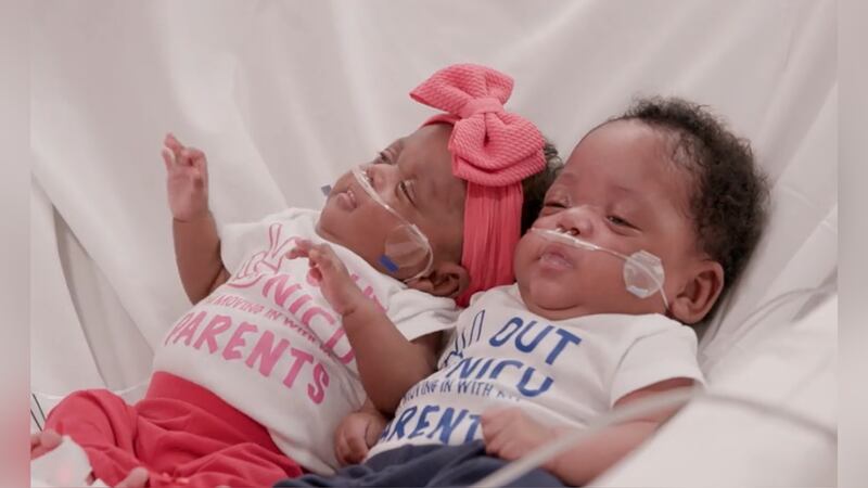 The youngest surviving premature twins born at the Cleveland Clinic are making strides after...
