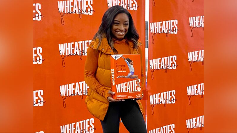 Simone Biles and Wheaties hosted a "Breakfast of Champions" event to unveil the...