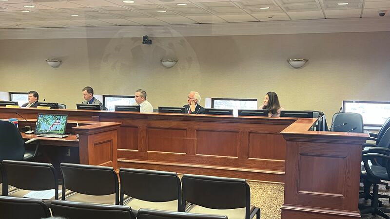 South Dakota Republican Senators meet in a closed door caucus