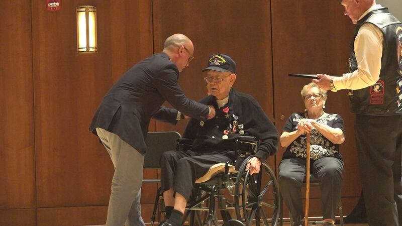 Kenneth Higashi receives prestigious medals due to his service.
