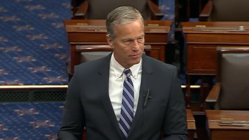 Sen. John Thune (R-SD) discusses the 2023 farm bill in Washington, D.C.