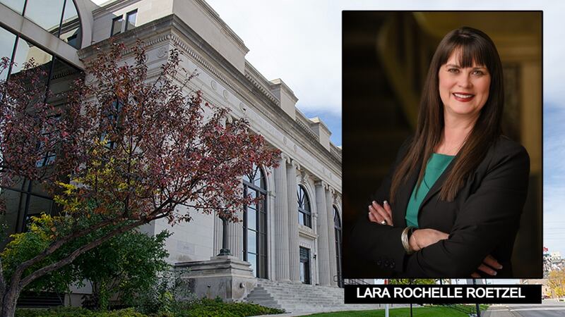 Lara Rochelle Roetzel was sworn in as interim Pennington County state's attorney.